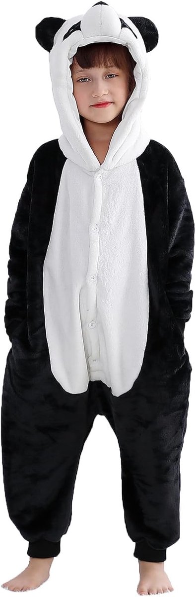 Jongens dier met capuchon Romepr pyjama 3-12 jaar kinderen alles in een knoop sluiting overall meisjes nachtkostuum geschenken