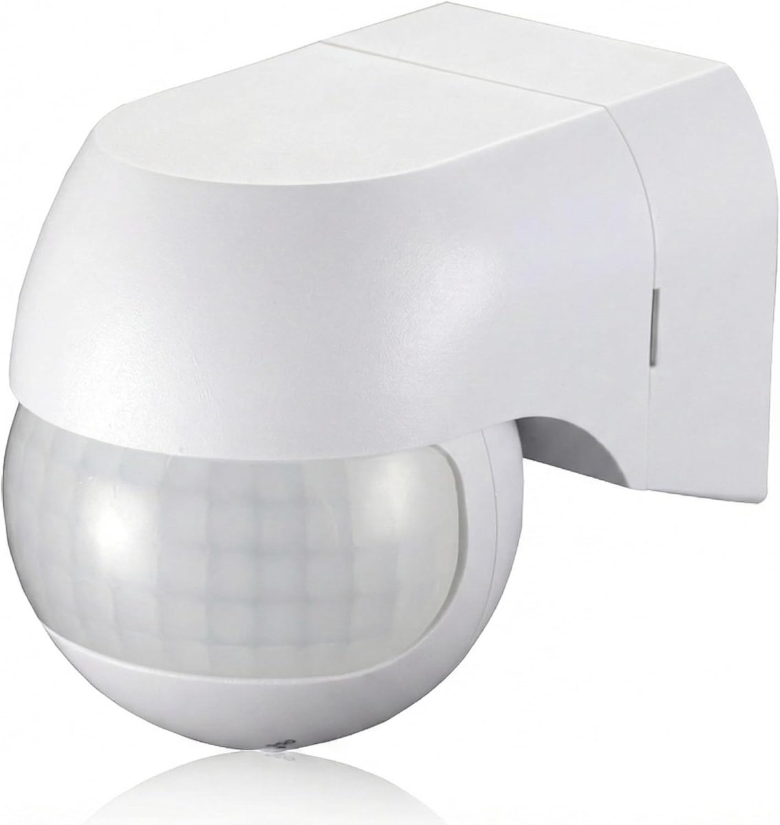 Bewegingsmelder Buiten & Binnen IP44-180° Wandsensor 12m - Geschikt voor LED met Schemerschakelaar & Timer (10s-15min) - Ideaal voor Garage, Tuin, Trap