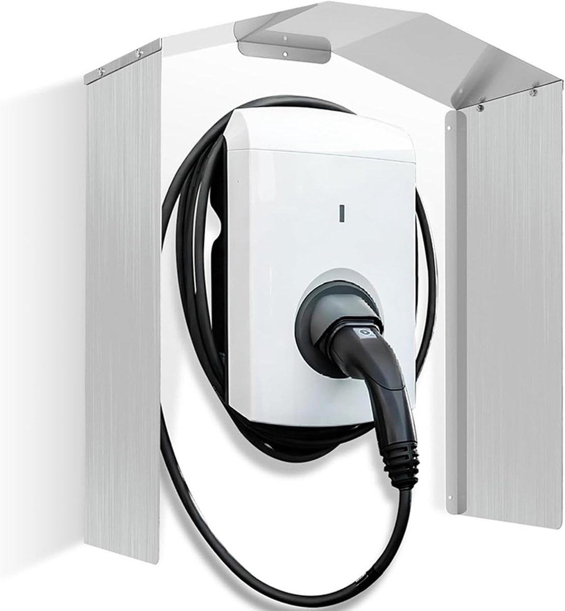 Wallbox Weerbescherming, Luifel voor elektrische auto's laadstation, weersbescherming, daklaadkolom, regenbescherming, zonwering, aluminium wandbox voor elektrische auto's