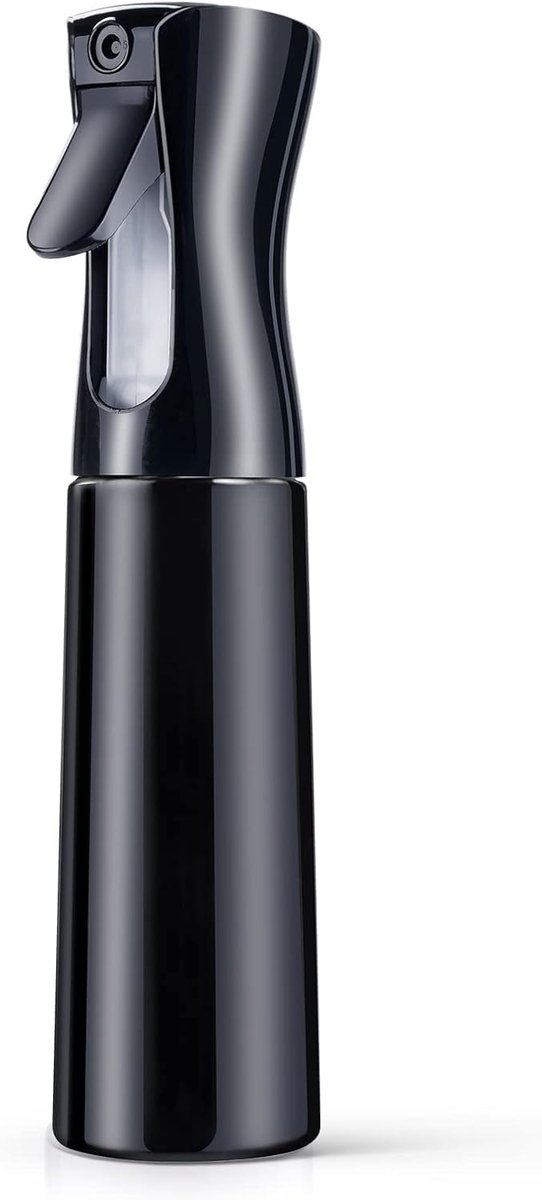 Spray Fles Haar, Verstuiver Flessen, Kappers Spray Fles, Salon Sproeier Haar Tool (300ml, Zwart)