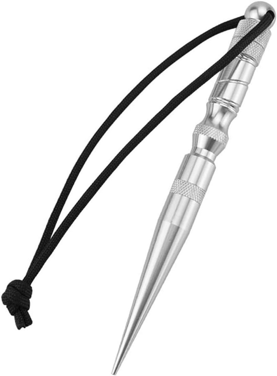 Knoopgereedschap DIY vlechten veternaald naaigereedschap en gladmakend gereedschap gemakkelijk te gebruiken geschikt voor leren koord armband vlechten zilver