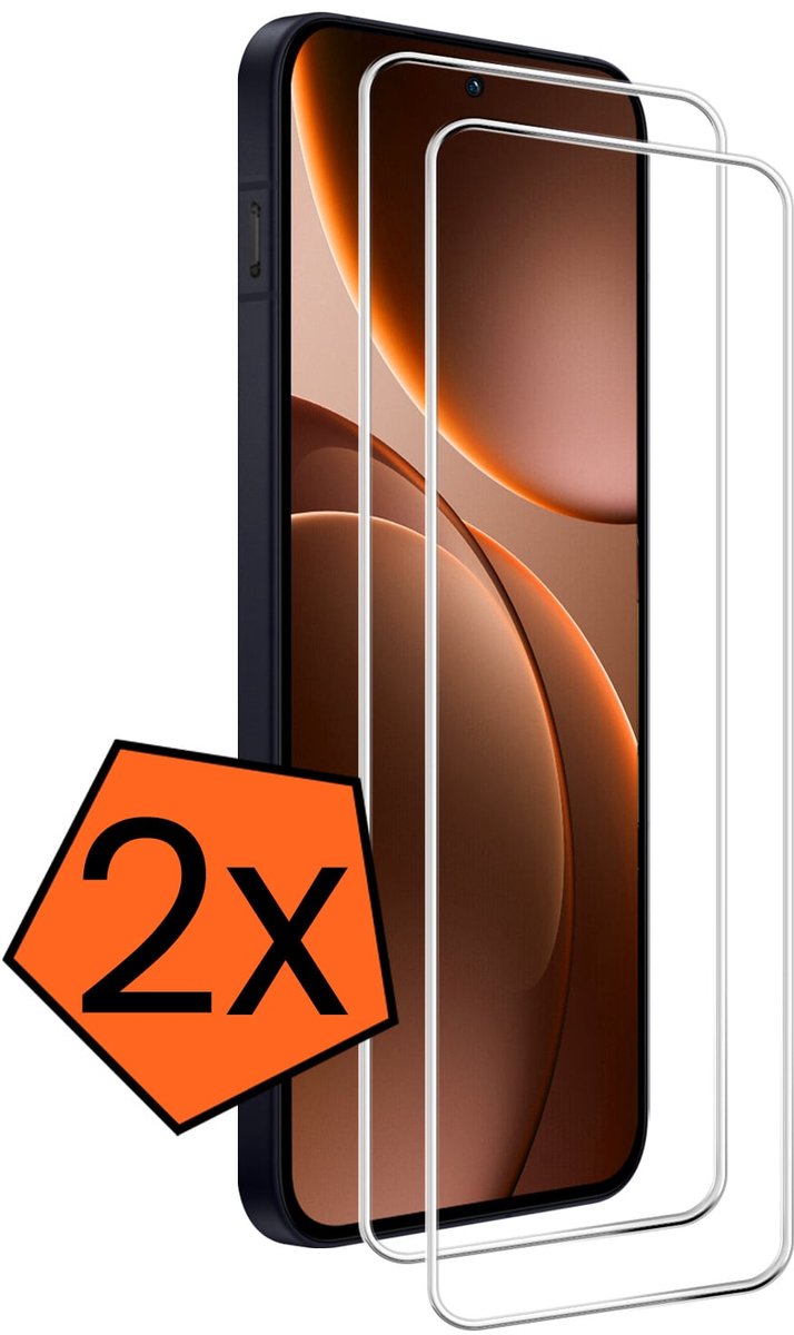 Screenprotector - 2 Stuks - Geschikt voor OPPO Find X9 - Extra Sterk - Gehard Glas - Beschermglas - Tempered Glass - Screen Protector
