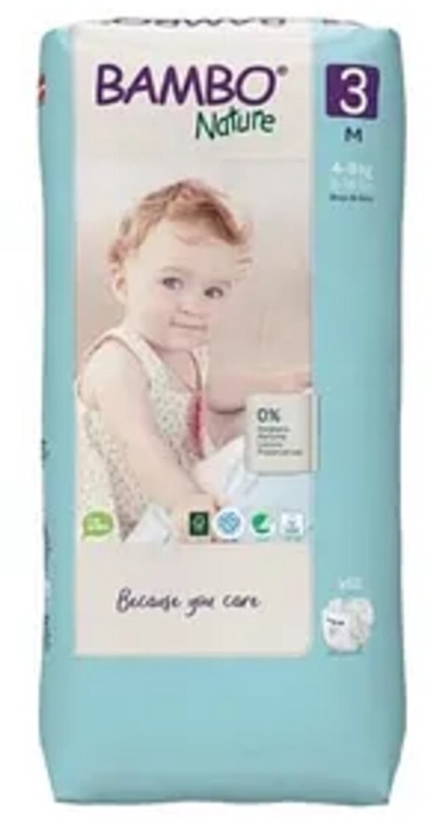 Bambo Nature Luier M Maat 3 (4-8 kg) 52 stuks