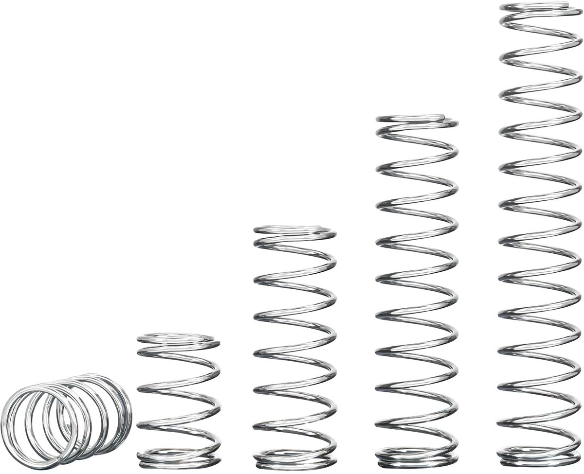 SnelShoppen - 10 Stuks Compressieveren, RVS Spiraalveren, 304 Staal, 0.7 x 5 x 20 mm, Vervangingsveer voor Reparatie en Klussen