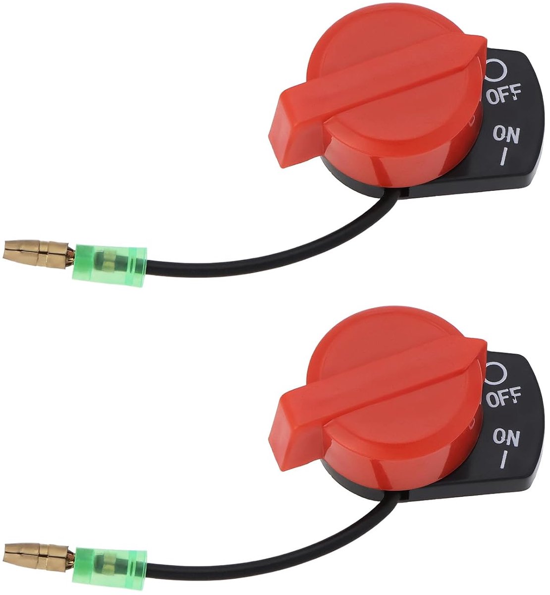 SnelShoppen - 2 Stuks Mixer Stop Schakelaar Enkel Draad Uitknop 36100-ZE1-005 36100-ZE1-015 36100-883-005 Geschikt voor Honda G100 G150 G200 G400 GX10