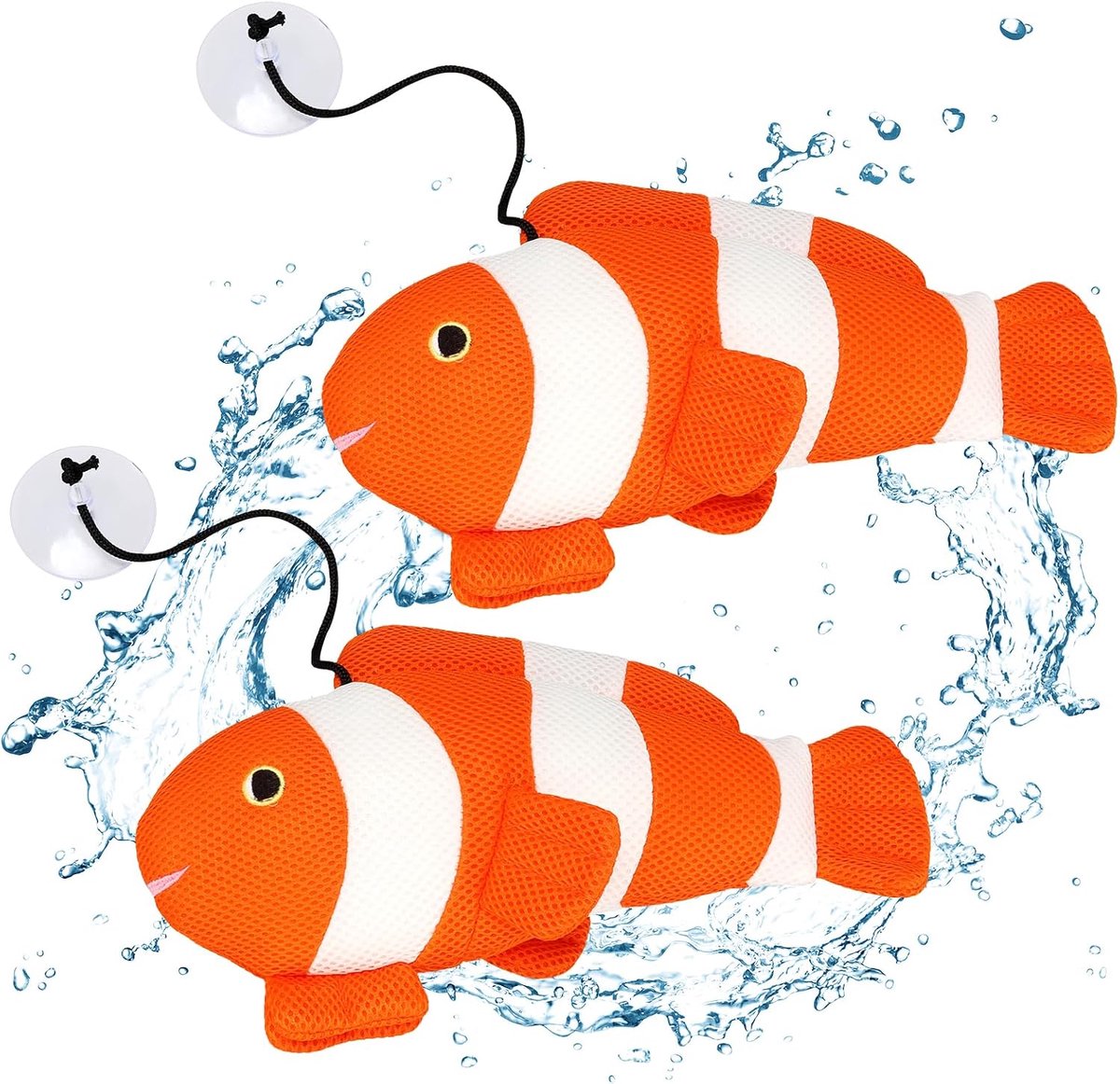 SnelShoppen - 2 Stuks Herbruikbare Olieabsorberende Spons voor Whirlpool, Spa en Zwembad - 3D Absorberende Spons, Oranje, 31,5 x 17 cm, Duurzaam en Wa