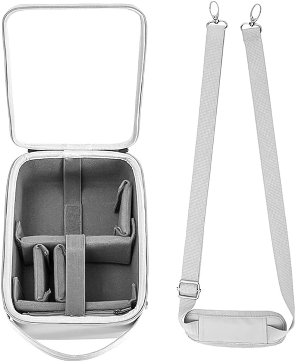 SnelShoppen - Electronics Organizer Reiskoffer met Schouderband, Schokbestendig Grote Capaciteit Draagtas voor Pocket3, DSLR Camera's, Kabels, Oplader