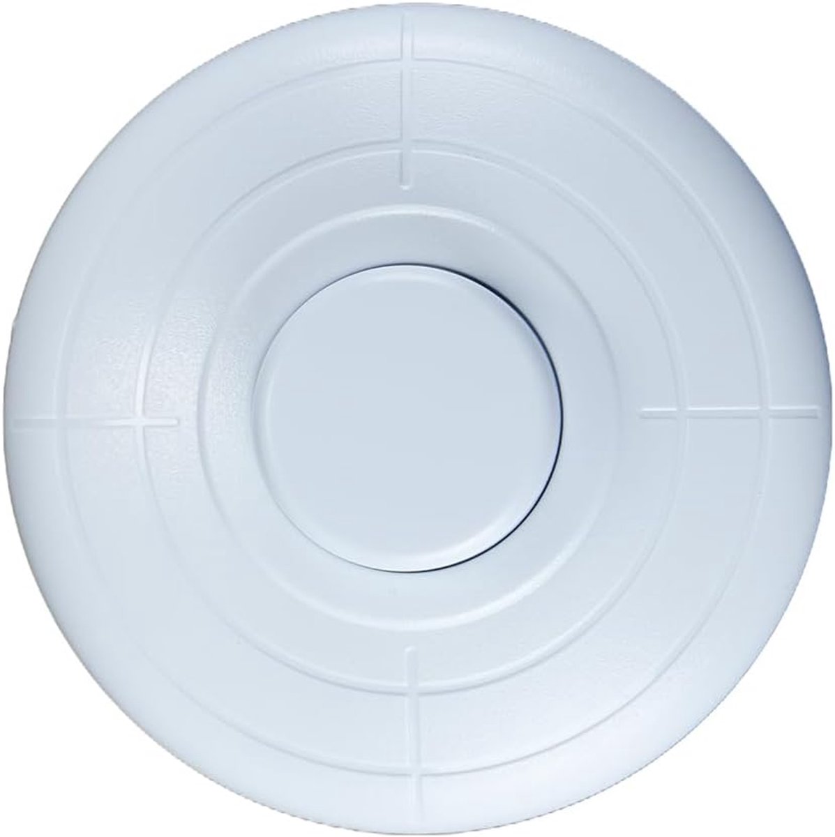 SnelShoppen - Ronde Voetdrukschakelaar 250V/2A – 70x28.5mm Wit Matt voor 2/3-draads Kabels, Duurzaam, Brandveilig en Slijtvast