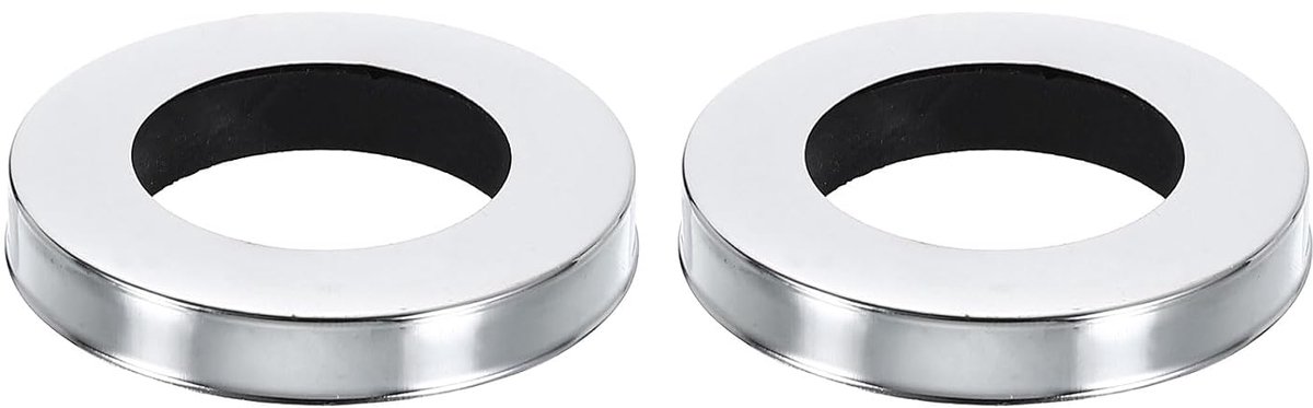 SnelShoppen - 2 Stuks Tapgatafdekking 54x32x6 mm, Douchearm Flens, Kraanonderdelen, Onder de Kraan Seal, Vervangingsring voor Krane