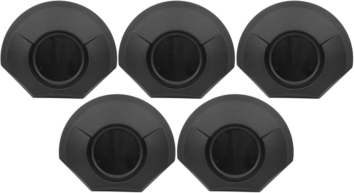 SnelShoppen - Golf Oefenhulpmiddel Hole Training Tool Voor Binnen Buiten, Lichtgewicht Kunststof, 23 x 19,2 x 2 cm, 5 Stuks, Zwart
