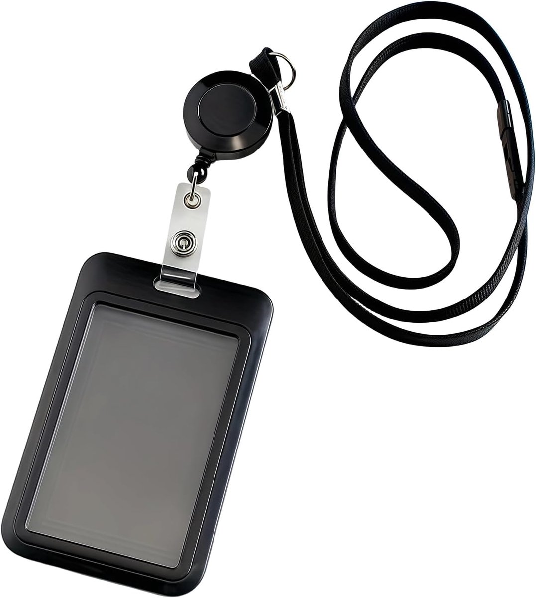 1pc ID Card Holder, Card Case, Card Case, Pull-Out, Credit Card Case, Driver's License, Lanyard Cover - ShopVlot