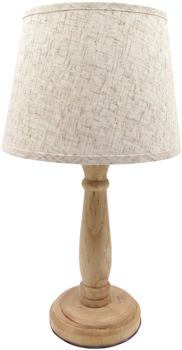 Clayre & Eef Tafellamp Bruin Hout