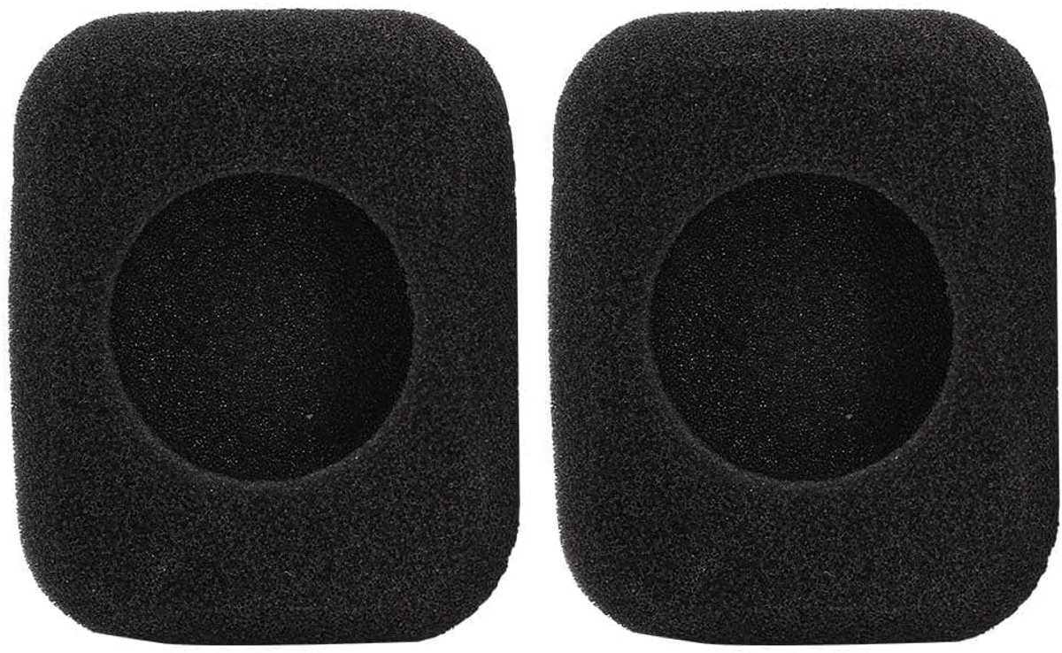 Headphone Earpads, Portable Headset Ear Covers Soft Foam Headset Ear Pads Replacement Square Headphone Cover for - ShopVlot