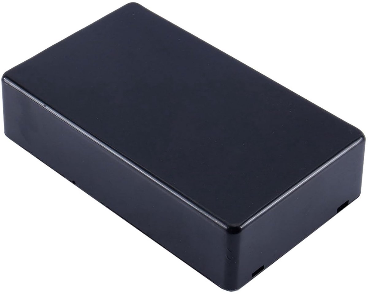 SnelShoppen - Kleine plastic elektronische projectdoos 100x60x25mm - Weerbestendige behuizing voor elektronica, voedingen, experimenten, en meer