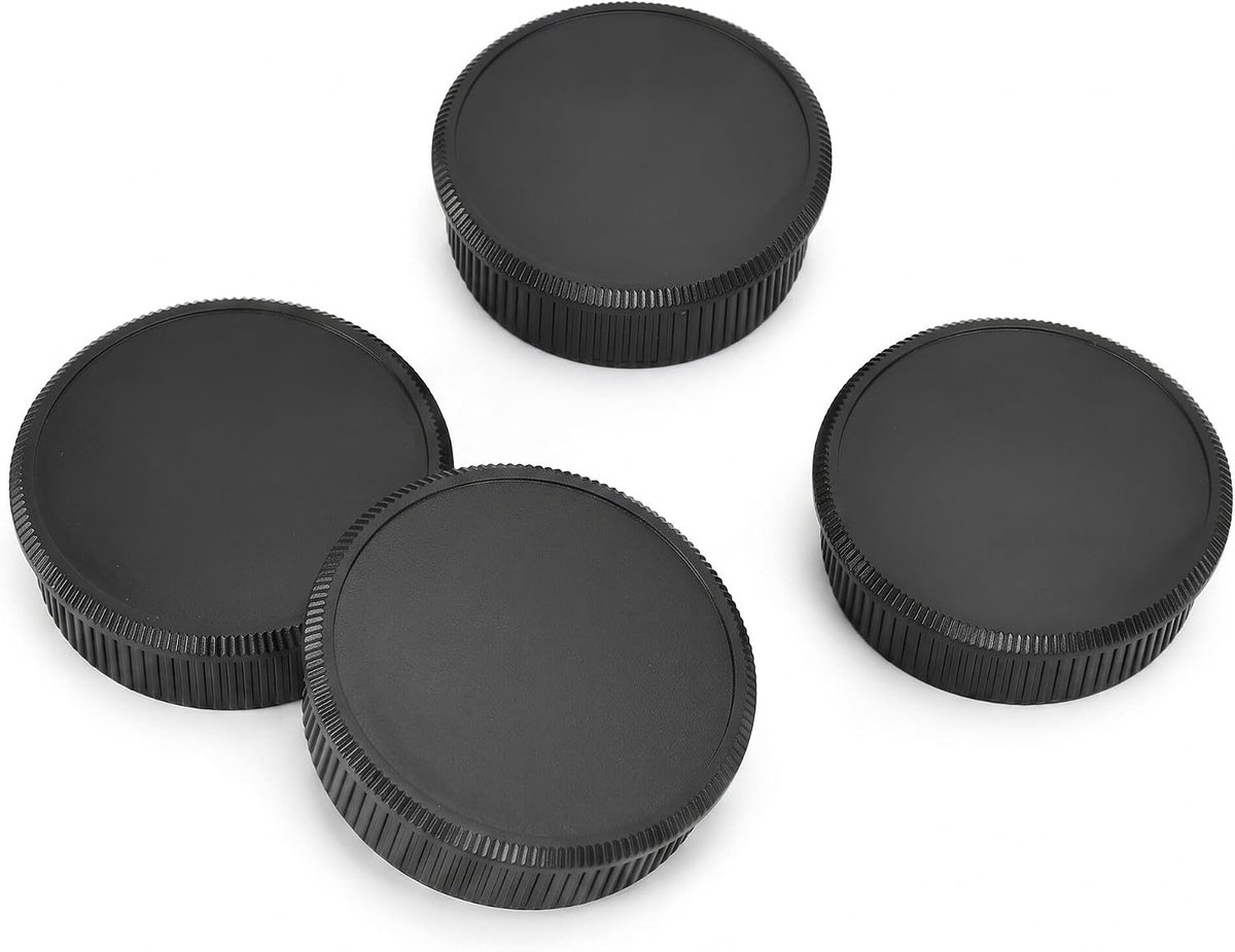 SnelShoppen - Camera Lens Cap Set - 4 Paar Camera Achterlensdoppen en Bodydoppen Kit - Geschikt voor M42 Camera Accessoire - Duurzaam Hard Plastic - H