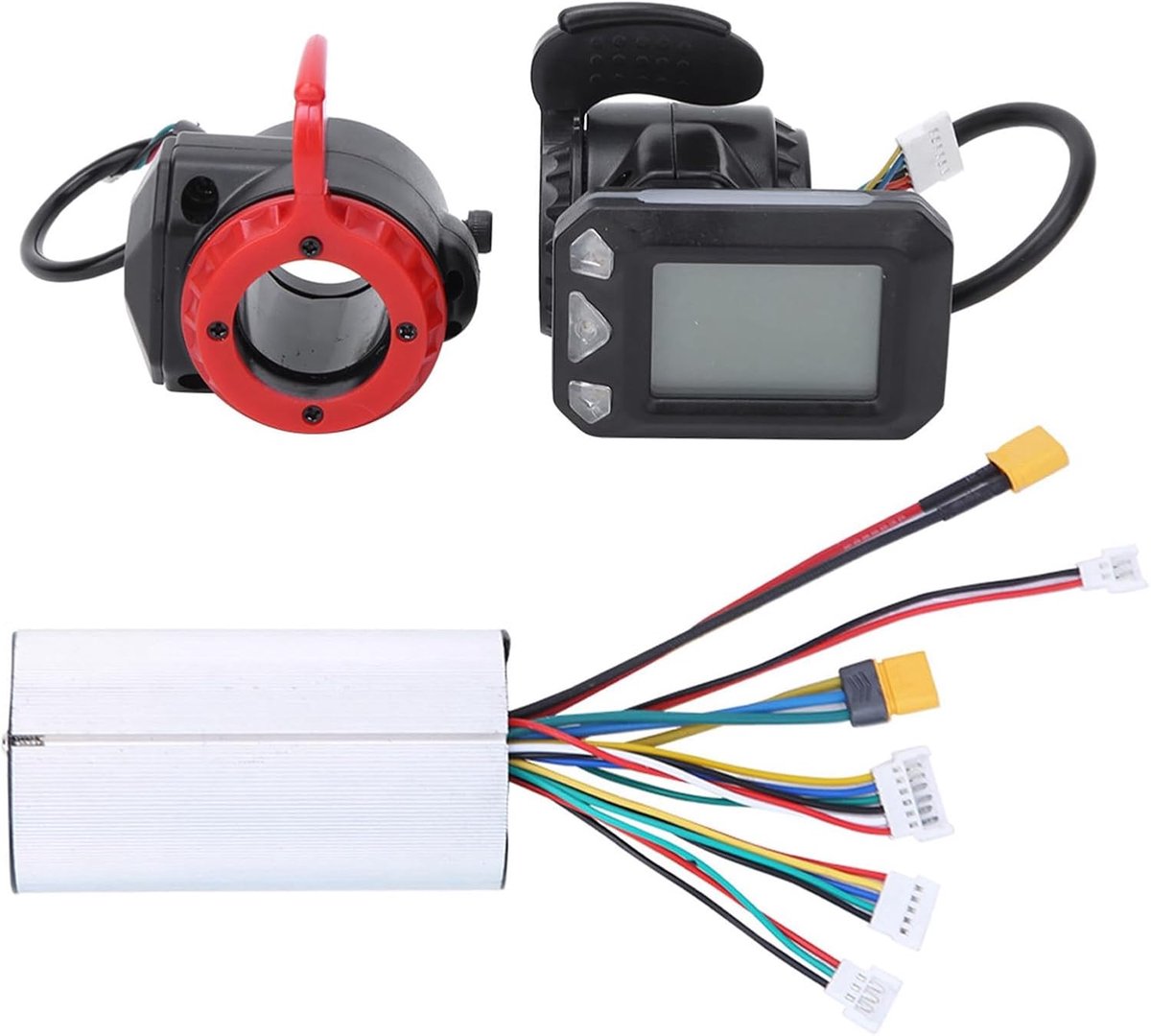 SnelShoppen - LCD Scherm voor Elektrische Fiets Controller, 5.5 Inch Snelle Knopbediening, Duurzaam en Lichtgewicht, Regenbestendig, Ideaal voor Fiets