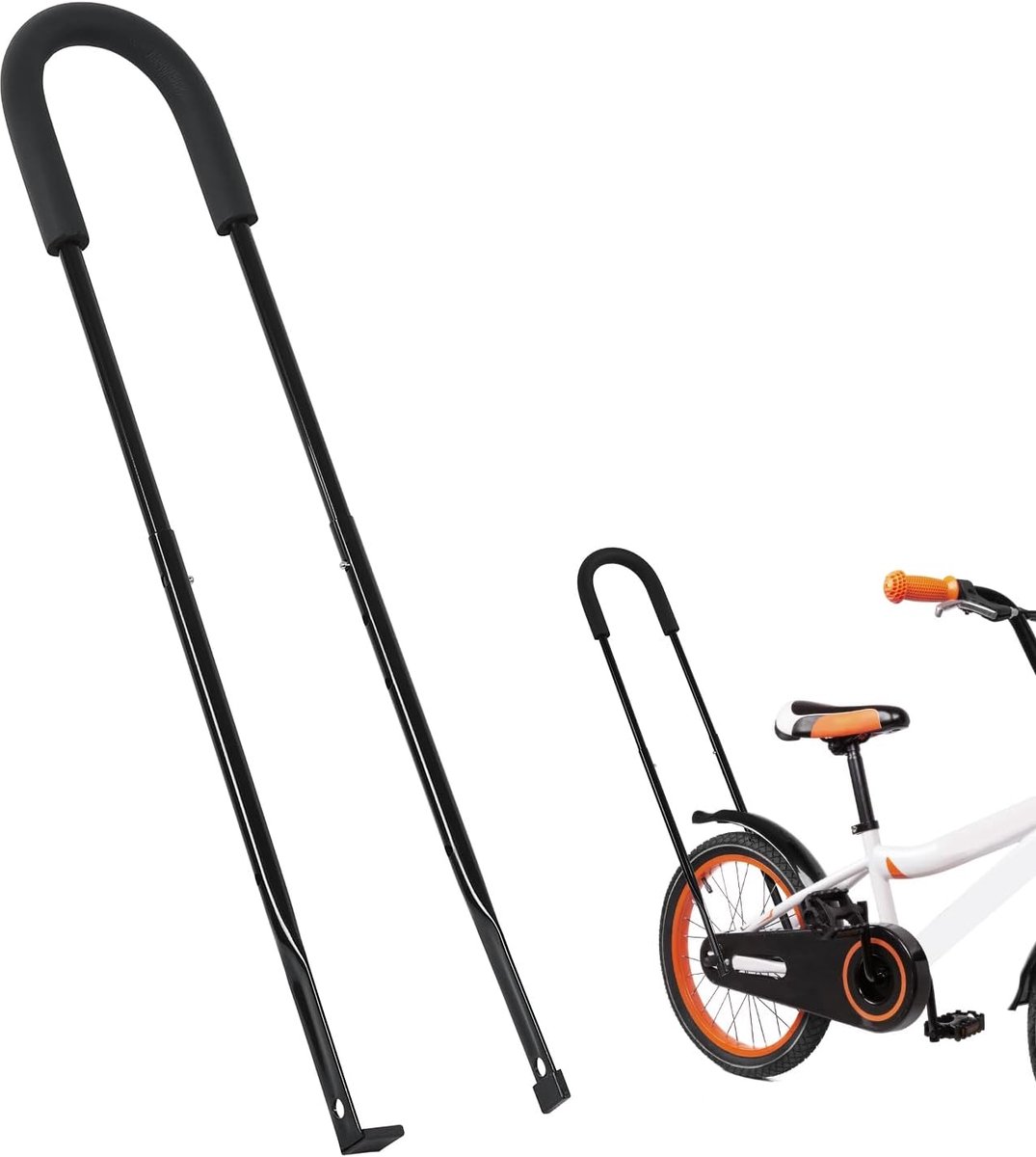 SnelShoppen - Kids Bike Training Push Bar - Fiets Training Stang voor Kinderen - Balans Trainer Handvat - Verstelbare Hoogte - Sterk en Duurzaam Metaa