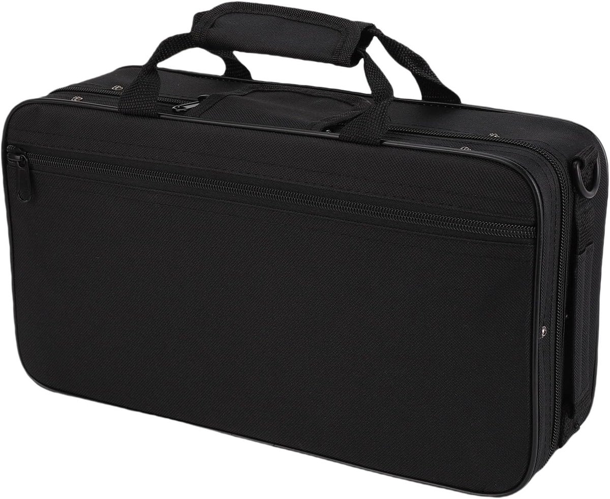 SnelShoppen - Zwarte Klarinet Tas met Verstelbare Strap - Waterdichte Oxford Stof - Beschermende Gig Tas voor Klarinet - Ideaal voor Muzieklessen en O
