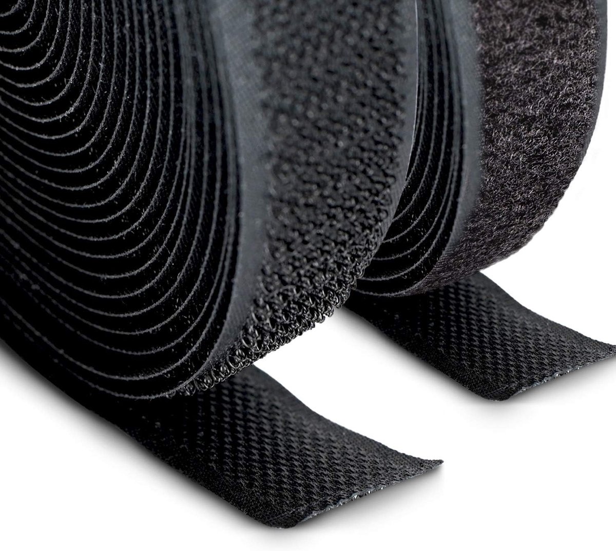 SnelShoppen - Lussen en Haakband 20 mm Breed - 5 m Rol Lussen & 5 m Rol Haak - Niet Kleefbaar - Duurzaam Nylon voor Naaien en Creatieve Klussen