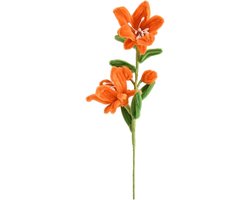 Oranje Pijp Reinigers - Bloemen Decoratie - Bloemstukken Maken - Handgemaakte Kalanchoë - 30 cm - Oranje