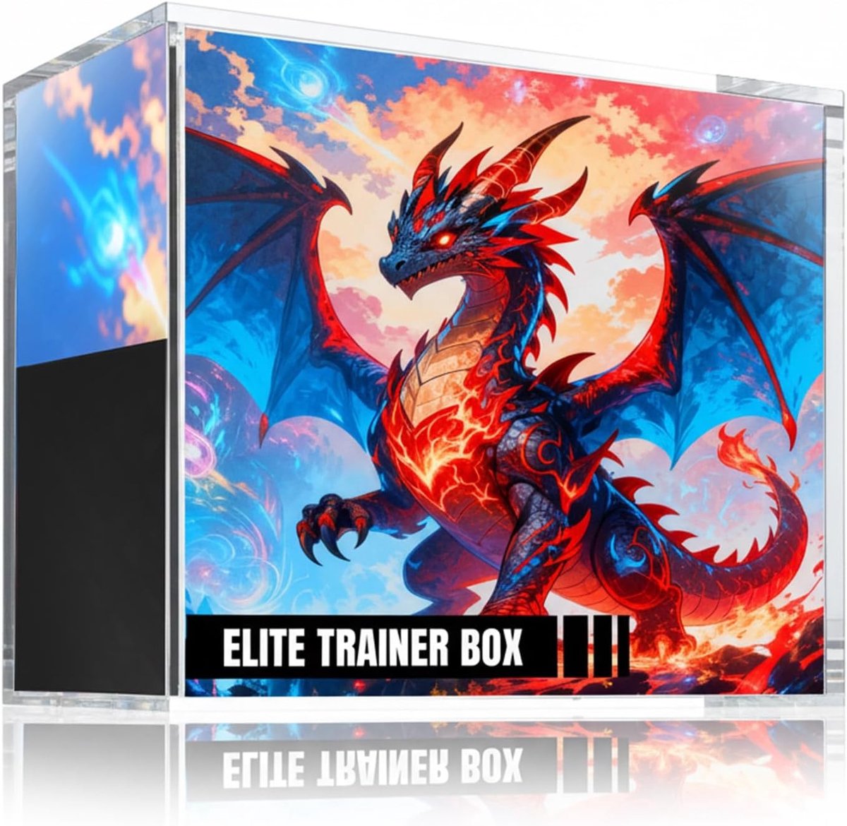 Beschermende Acryl Doos voor Pokemon Elite Trainer Box - Magnetische Opbergoplossing voor Verzamelobjecten en Spellen