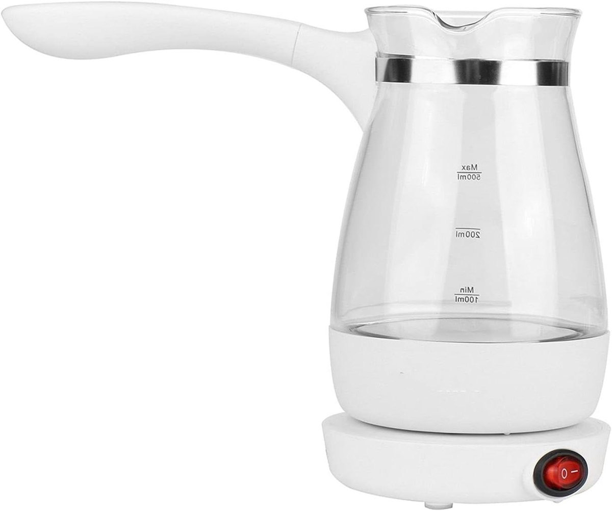 Elektrische Ketel - Koffiezetapparaat Waterkoker - Heet Water Maken - Kook-Droog Bescherming - 500 Ml Capaciteit - Chroom