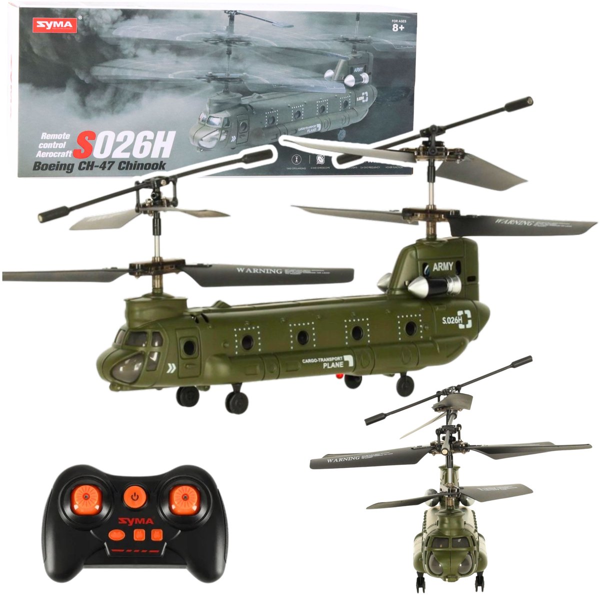 Rc Helikopter Afstandsbediening Syma S026h-1 Groen Kaki - UNI