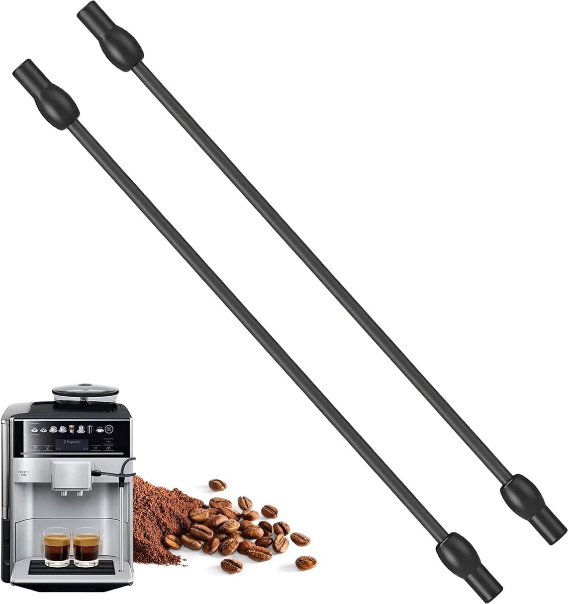 SnelShoppen Melkslang Set van 2 voor Koffiemachine EQ6 Plus S700 EQ7 EQ6 Serie 300 500 700 Hoogwaardige Siliconen Melkslangen voor Perfecte Koffi