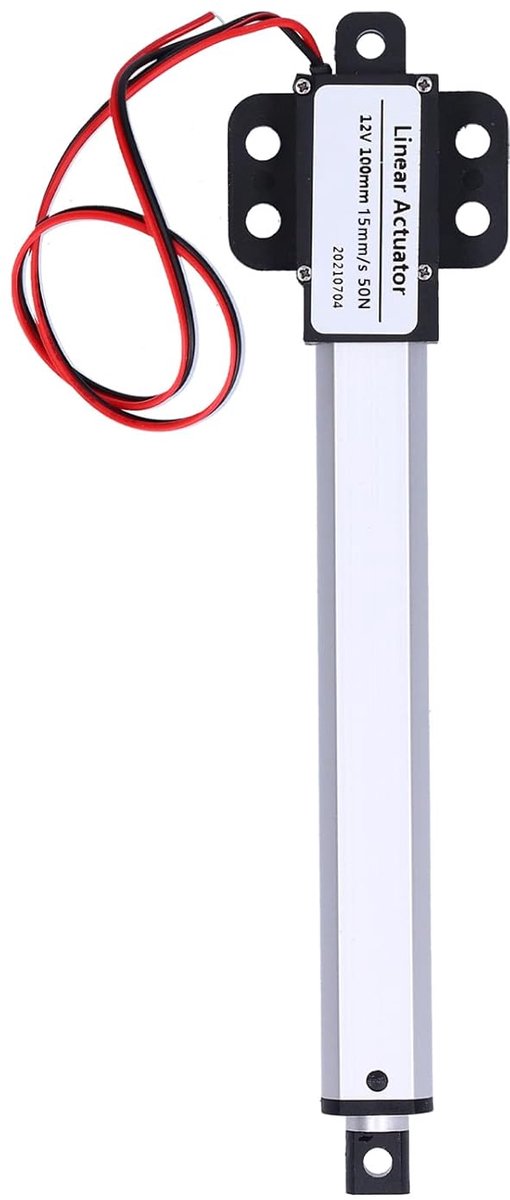 SnelShoppen - Linear Motion Actuator 100 mm 12 V - Stille Micro-Actuator met Korte Circuit Bescherming - Robuuste Constructie voor Diverse Toepassinge