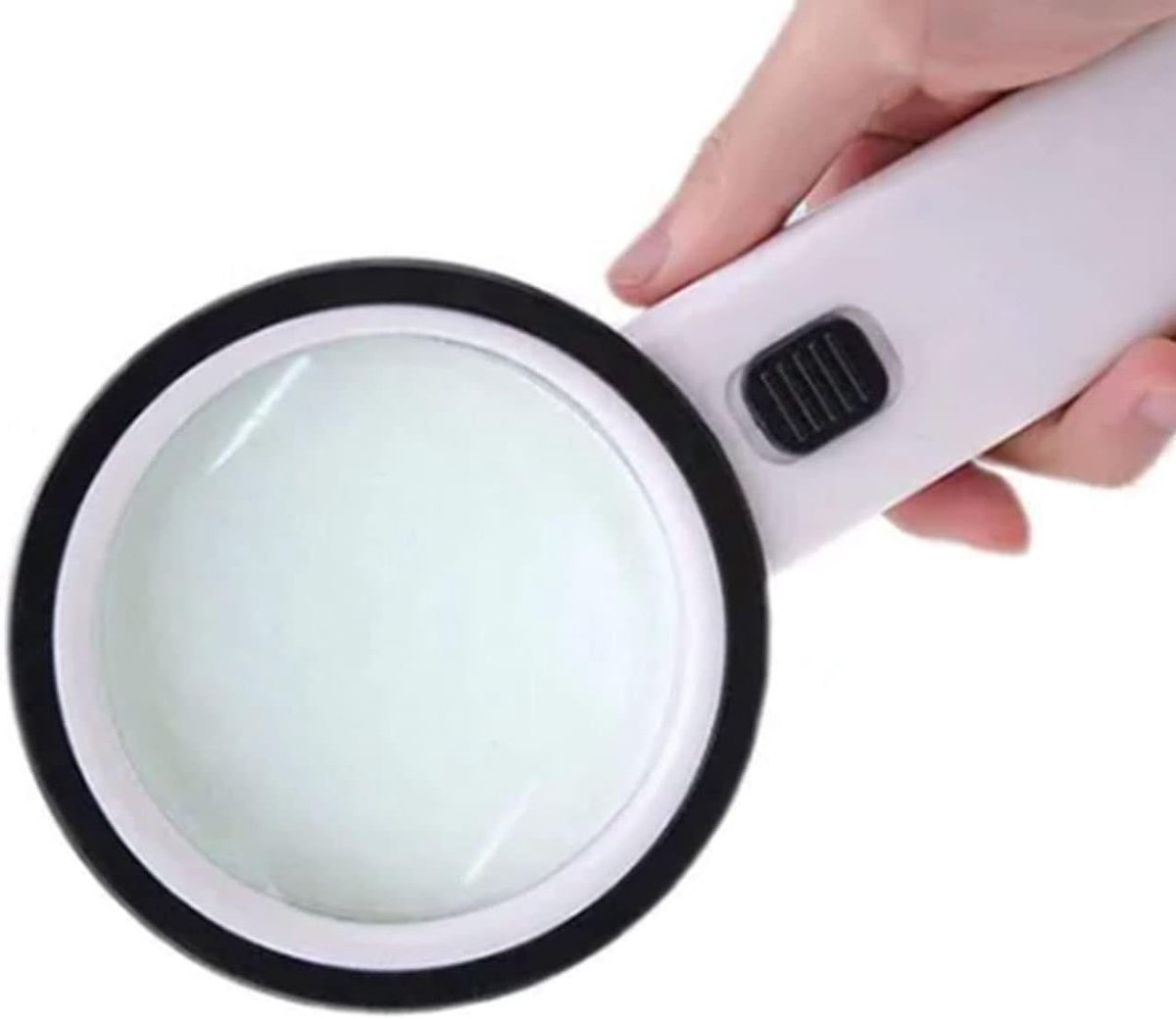 SnelShoppen - 10X Groot Dubbellaags Optisch Vergrootglas met LED-licht 90 Mm Lens voor Sieraden, Lezen, Detailweergave, Vergroting, Handwerk, Hobby