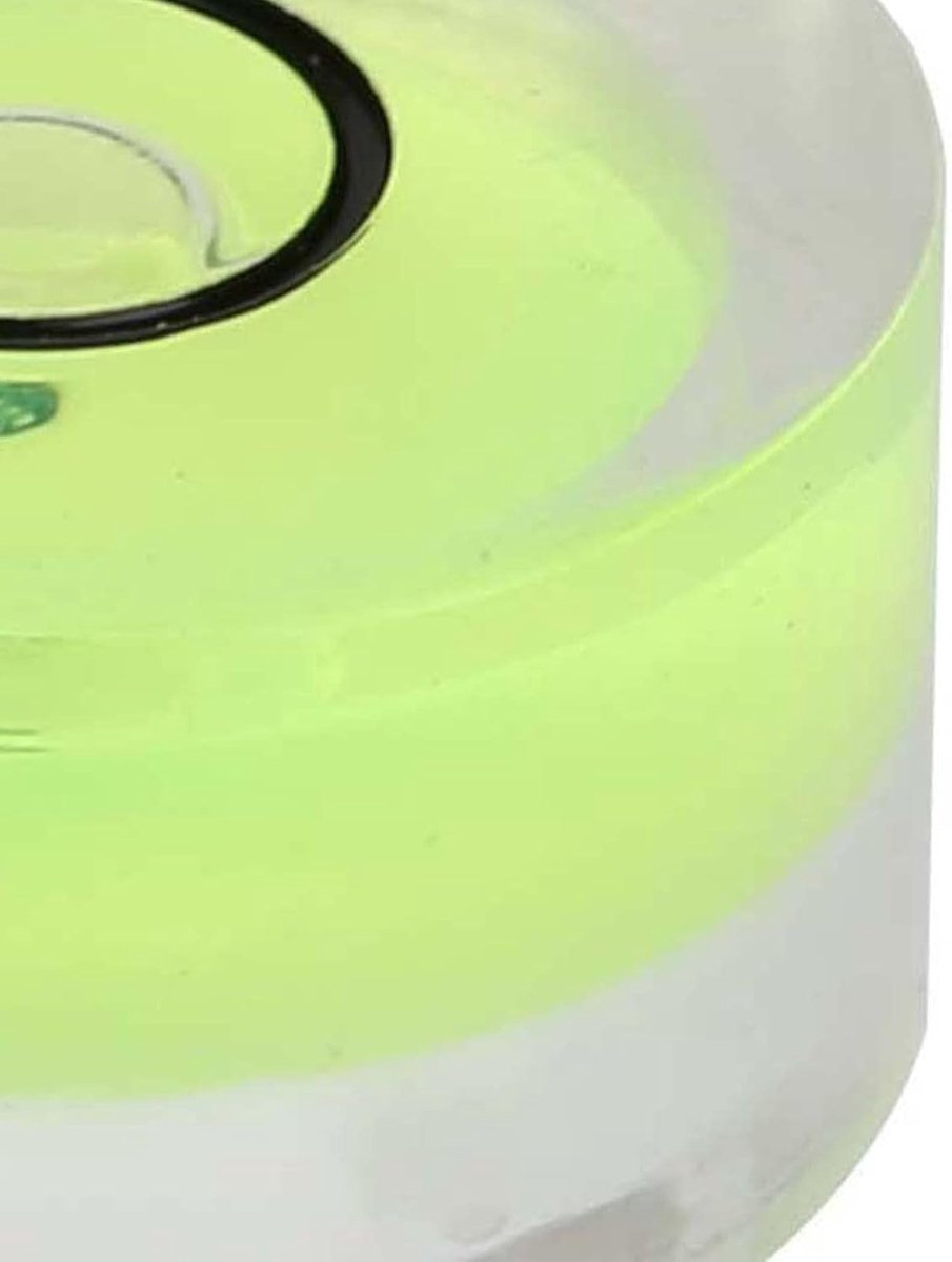 SnelShoppen - 5 Stuks Waterpas, Ronde Waterpas, Precisie Meetinstrument, Diameter 15 Mm, Horizontaal, Ideaal voor Kalibratie van Schalen, Elektronica,