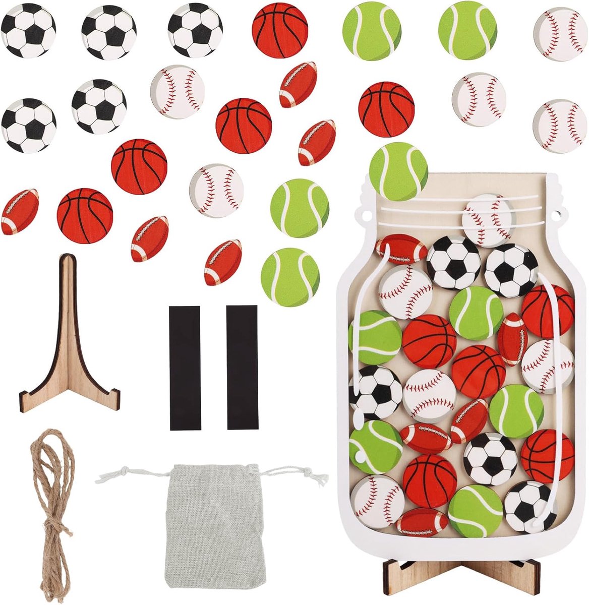 SnelShoppen - Magnetische Beloningspot voor Kinderen, Gepersonaliseerde Ballen Beloningspot voor Klascade Beloningssysteem, Gedragstool voor Potty Tra