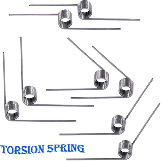 10 Stuks Kleine Torsiespringen van RVS, Draaddiameter 0.7mm, Buiten Diameter 5mm, 9 Spoelen, 120 Graden Hoek, Voor Precisietoepassingen en Mechanische Projecten — afbeelding 4