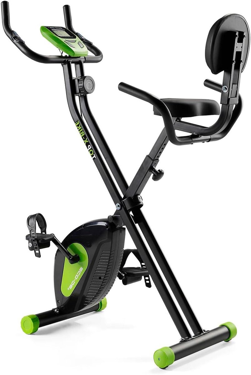 Vouwfiets Hometrainer - Indoor Fiets - Cardio Training - 8 Weerstandsniveaus - 118 x 53.5 cm - Grijs