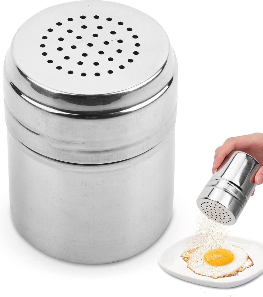 - Kruidenpotten - Kruidenbewaarcontainers - Roestvrij staal - Koffie - Specerij pot - Geschikt voor zout, suiker, peper, kaneel