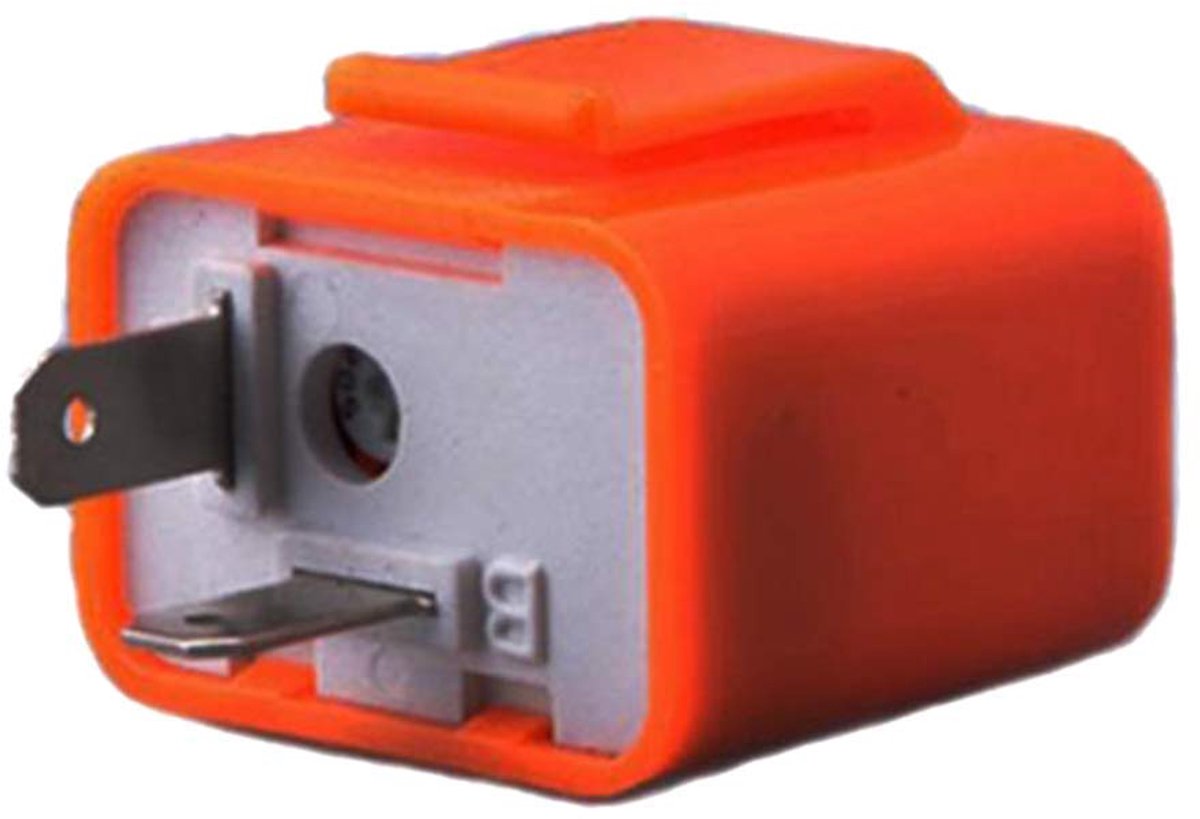 SnelShoppen - LED Flasher 12V 2 Pool Cutter Signaalverlichting, Universele Vervanging, Instelbare Frequentie, Motoraccessoires, Oranje
