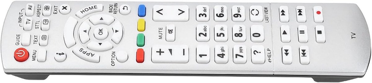 SnelShoppen - TV Afstandsbediening Vervanging voor LCD TV, Slimme Digitale TV Box, Televisie Audio Stemcontroller, Geschikt voor Alle Televisies