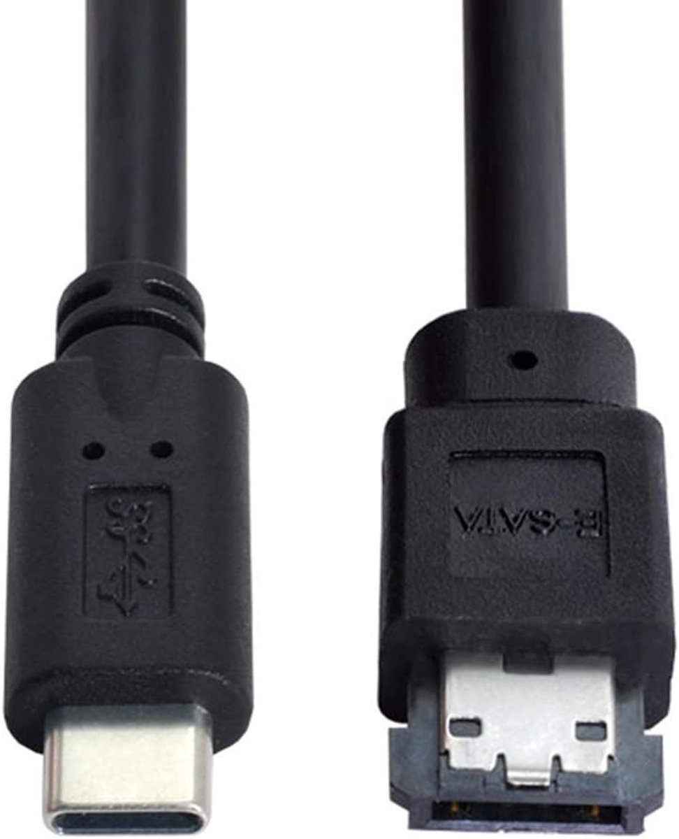 eSATA naar USB-C kabel - USB Type C plug - voor externe harde schijven - gemakkelijke verbinding met laptop - ShopVlot