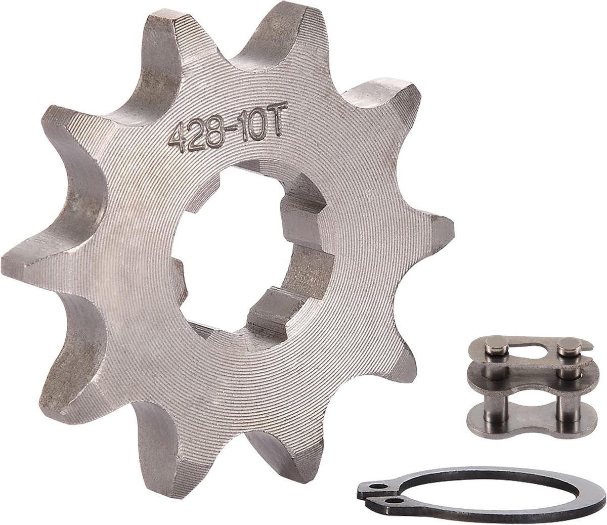 SnelShoppen - Voorste Kettingtandwiel 428 10 Tanden 17mm Vervangingsonderdeel voor 50cc 70cc 90cc 110cc 125cc Dirt Pit Bike Mini Bike ATV 4 Wheeler Mo