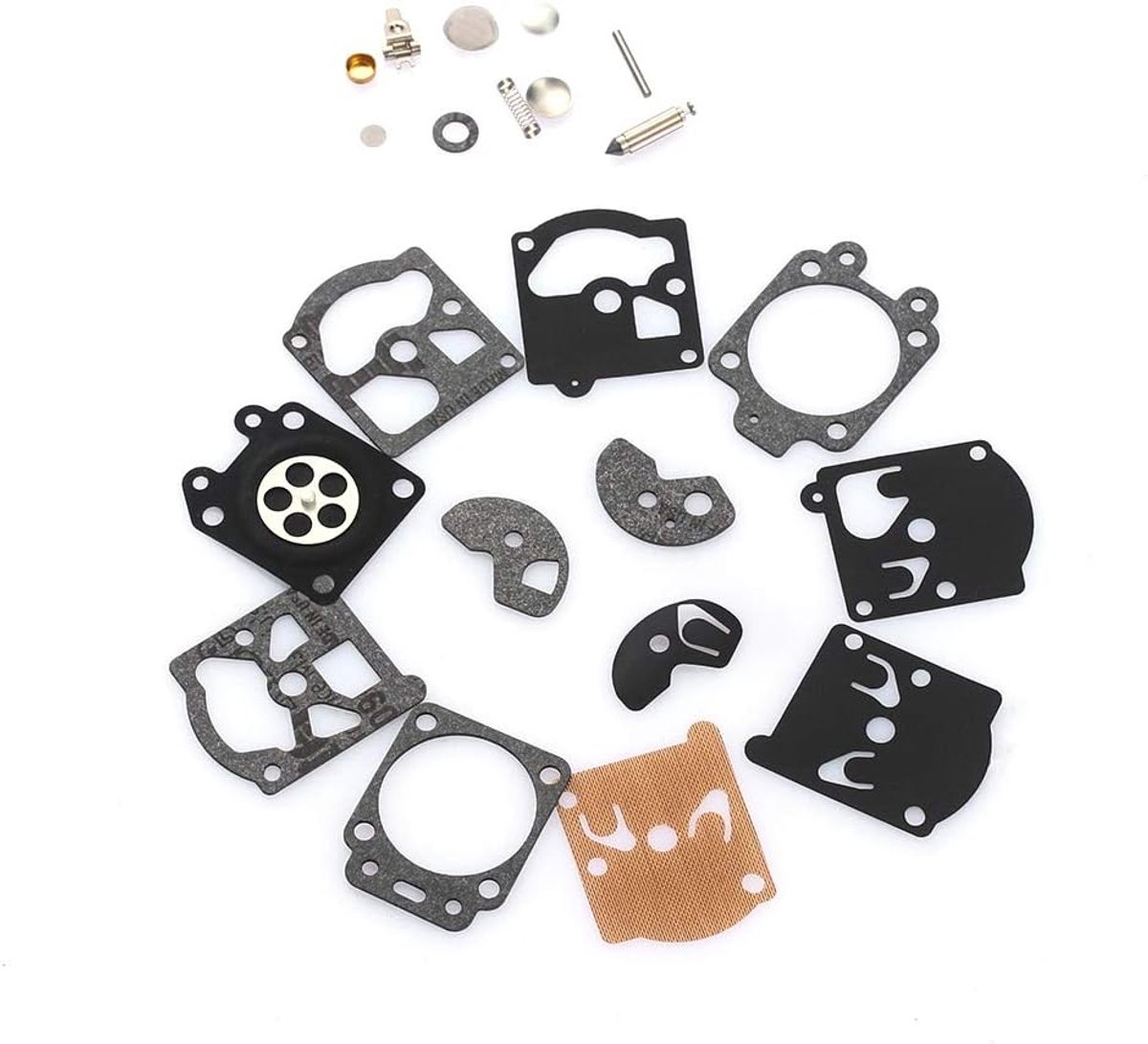 SnelShoppen - Carburettor Reparatie Kit - 24 Delige Set voor WA en WT Serie - Hoogwaardige Gasket en Diafragma voor Kettingzaag