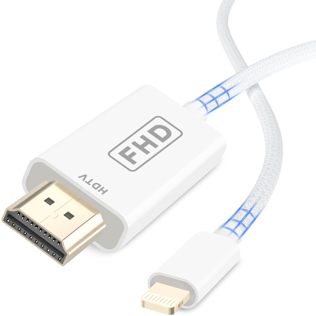 Lightning naar HDMI-kabel - Wit - 2 Meter - 1080P Digitale AV-adapter - Voor iPhone en iPad