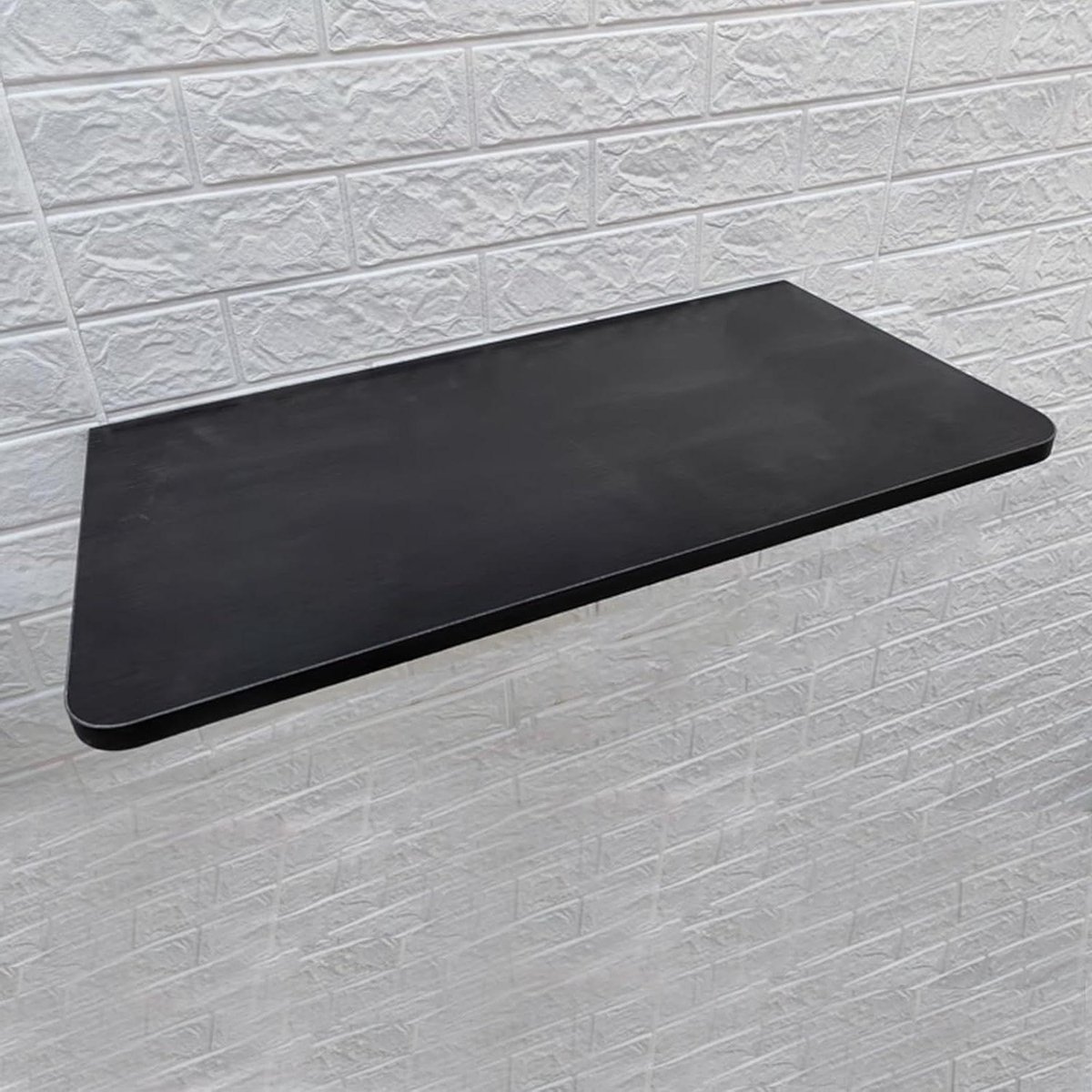 Wandbureau Opvouwbaar - Zwevend Bureau Klaptafel - Werkruimte Creëren - Ruimtebesparend Ontwerp - 120x30 cm - Zwart