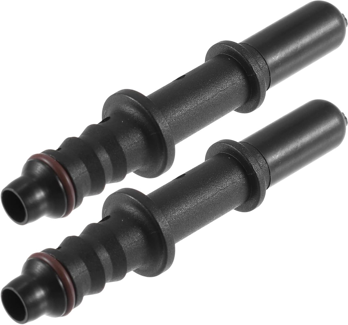 SnelShoppen - 2 Stuks 7.9mm ID6 Auto Brandstof Slang Adapter EFI Aansluiting 62mm Hoogte Kunststof Voor Hoge Druk en Temperatuur