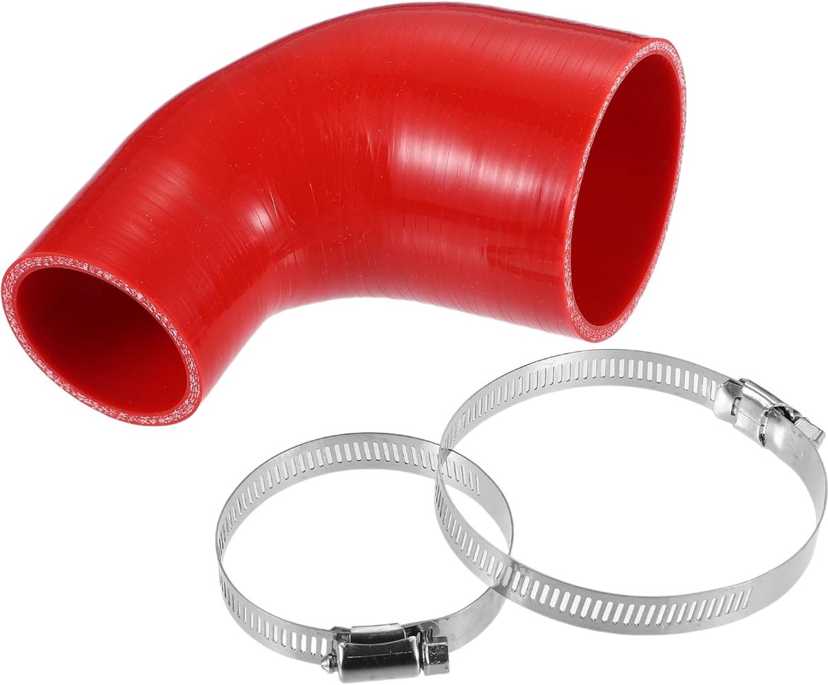 SnelShoppen - Silicone Slang Koppeling 51mm 2" ID en 76mm 2.99" ID - Duurzaam en Rood - Auto Accessoire - Verleng de Levensduur van uw Voertuig