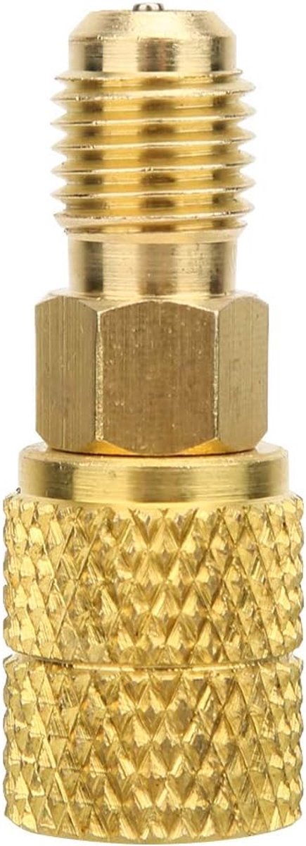 SnelShoppen - SAE Adapter Vrouwelijk R410A Airconditioning Slang Connector 1/4 Inch naar 5/16 Inch Koppeling voor Koeling HVAC Systemen