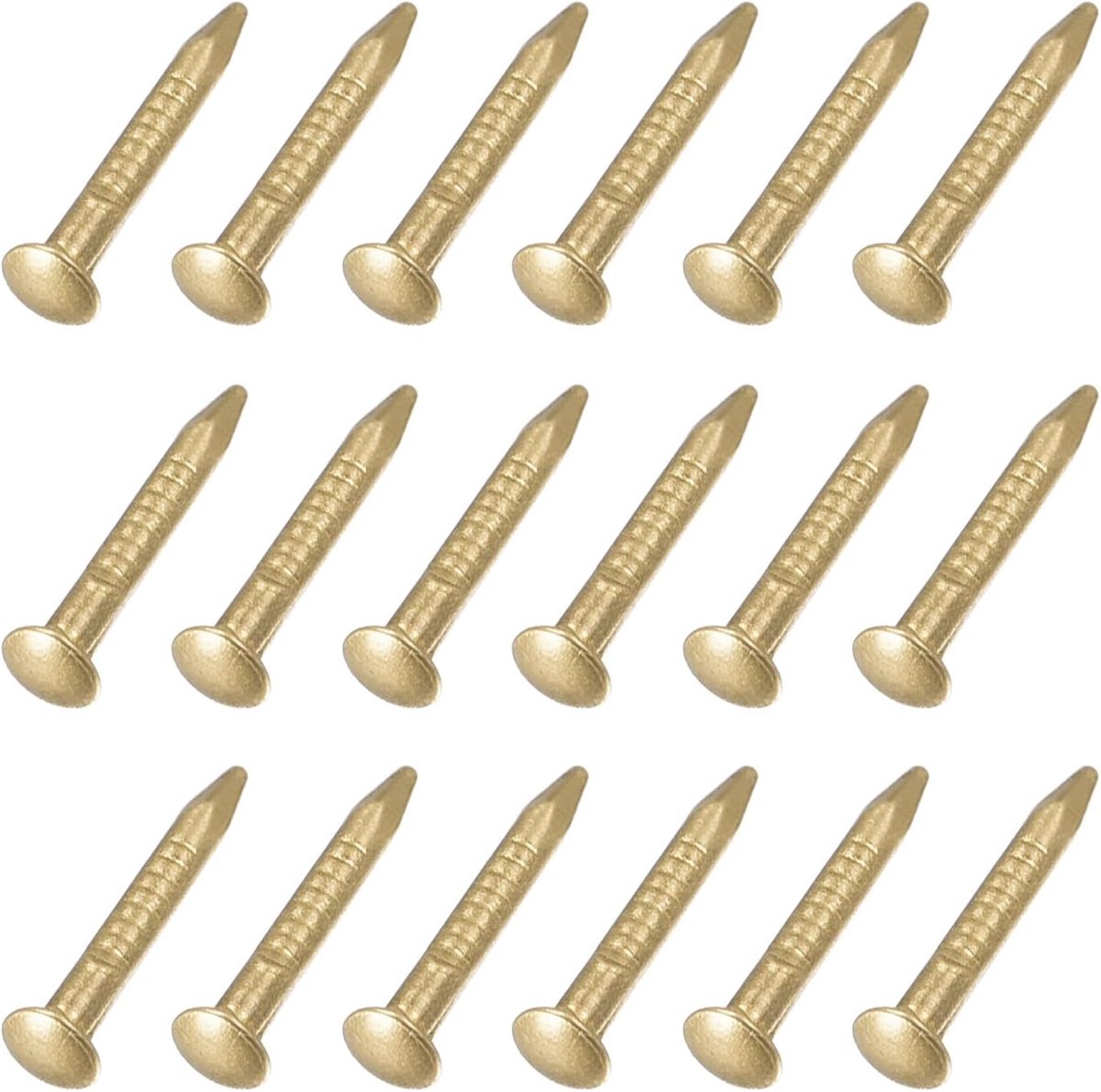 SnelShoppen - METALLIXITY Kleine Spijkers (1.2 x 10 mm) 50 Stuks Messing Handgereedschap Spijkers voor Huishoudelijk Houtbewerking en Klei
