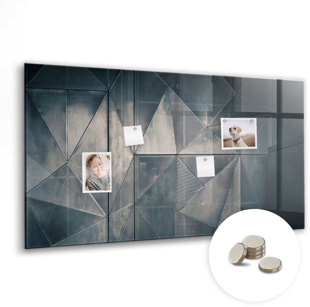 Coloray Glazen Magneetbord - Magnetisch Bord Specerijen - 120x60 cm - Zwart Magneetbord - Magnetic Board - Keuken Decoratie