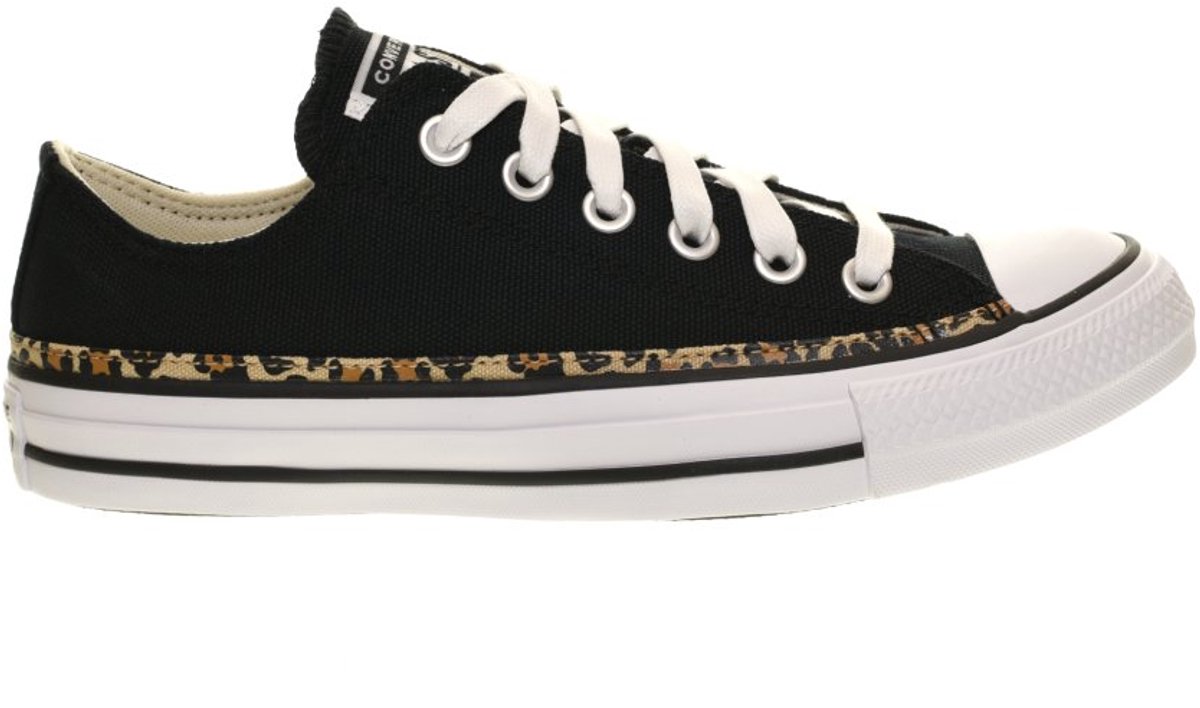Lage All Stars Converse Leopard Zwart