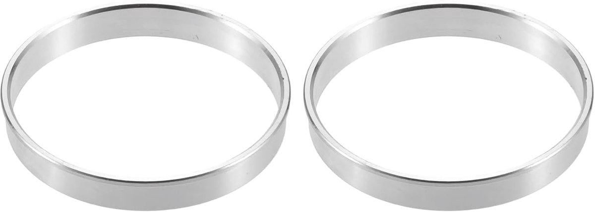 SnelShoppen - 2 Stuks Aluminium Velg Centrum Ringen OD 68mm ID 66mm Geschikt Voor Alle Voertuigen - Warmtebestendig, Perfecte Pasvorm