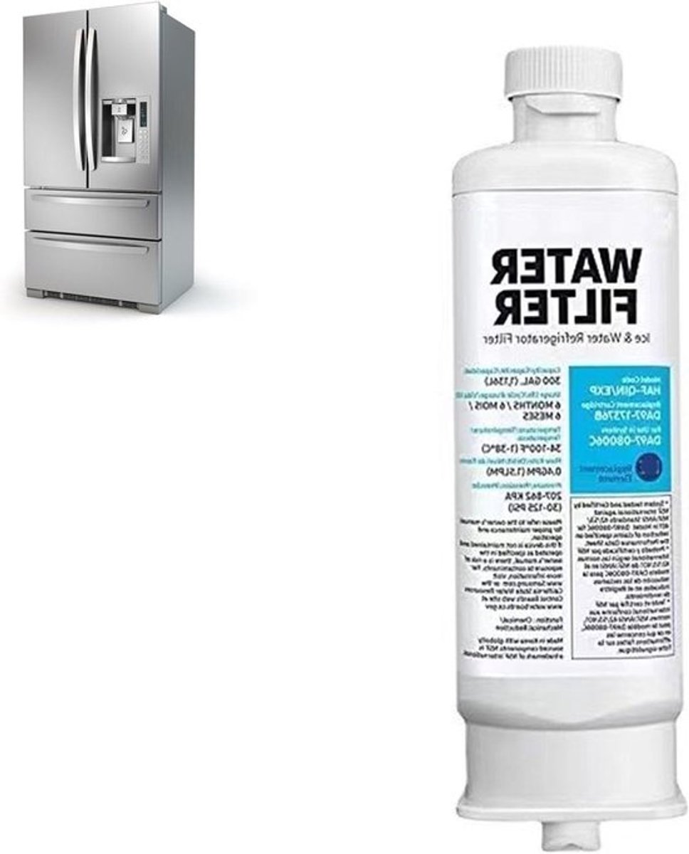 Hoogwaardige Waterfilter voor Koelkast, Vervangingscartridge met Lekvrije Filtratie voor Thuisgebruik, Verbetert Smaak en Kwaliteit van Drinkwater